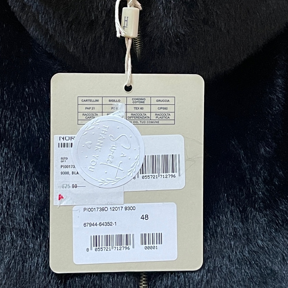 Herno Black Jacket size 48 NEW $675 - Picture 5 of 17